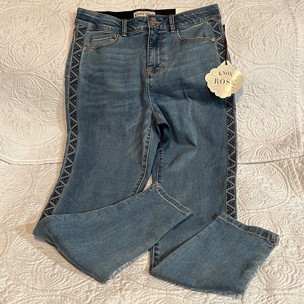 Knox Rose mid rise ankle skinny jeans, size 6,‎ NWT